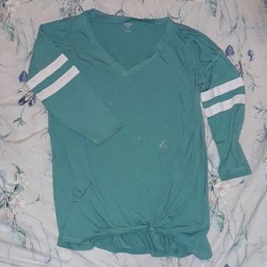 SO Light Blue Half Sleeve Top